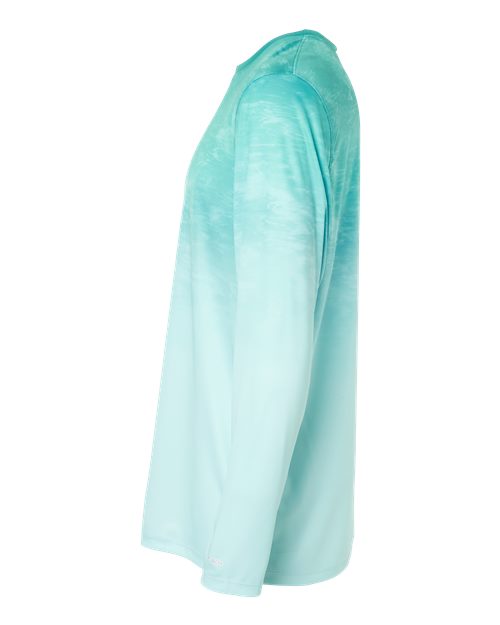 Paragon 229 Montauk Oceanic Fade Performance Long Sleeve T-Shirt #color_Aqua Fade
