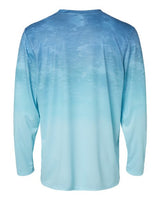 Paragon 229 Montauk Oceanic Fade Performance Long Sleeve T-Shirt #color_Blue Aqua Fade