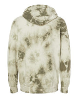 Independent Trading Co. PRM4500TD Midweight Tie-Dyed Hooded Sweatshirt #color_Tie Dye Olive