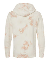 Independent Trading Co. PRM4500TD Midweight Tie-Dyed Hooded Sweatshirt #color_Tie Dye Dusty Pink