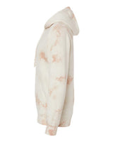 Independent Trading Co. PRM4500TD Midweight Tie-Dyed Hooded Sweatshirt #color_Tie Dye Dusty Pink