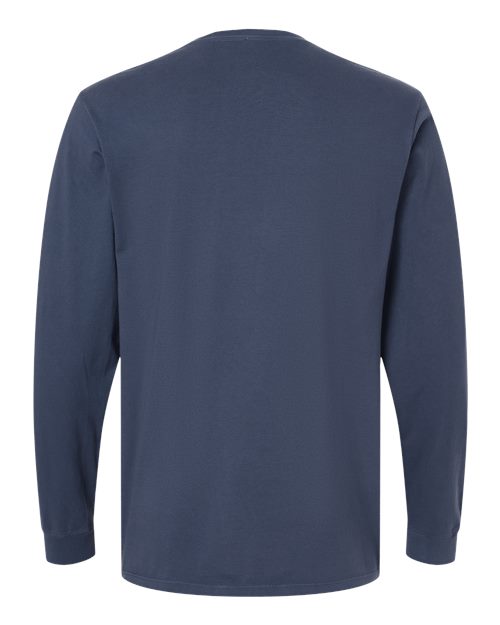 SoftShirts 420 Organic Long Sleeve T-Shirt #color_Navy