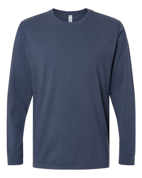 SoftShirts 420 Organic Long Sleeve T-Shirt #color_Navy