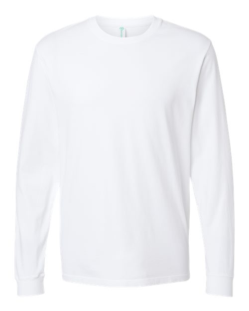 SoftShirts 420 Organic Long Sleeve T-Shirt #color_White