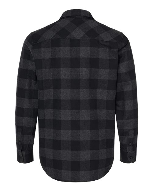 Independent Trading Co. EXP50F Flannel Shirt #color_Charcoal Heather/ Black
