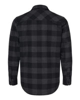 Independent Trading Co. EXP50F Flannel Shirt #color_Charcoal Heather/ Black