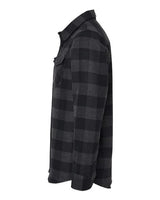 Independent Trading Co. EXP50F Flannel Shirt #color_Charcoal Heather/ Black