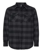 Independent Trading Co. EXP50F Flannel Shirt #color_Charcoal Heather/ Black