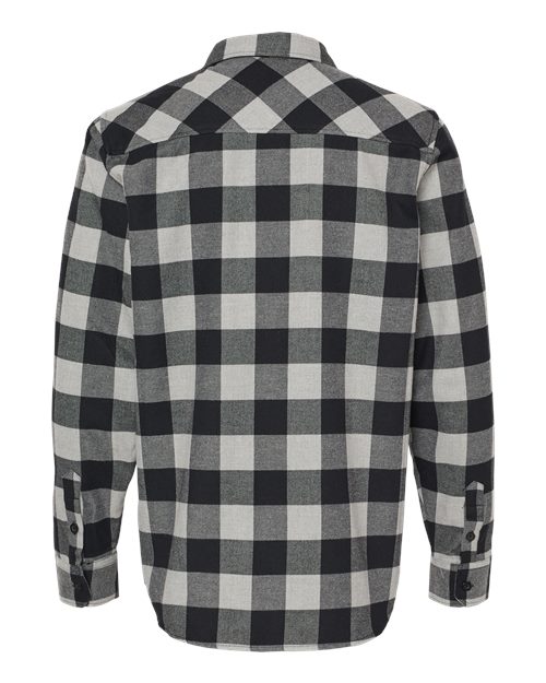 Independent Trading Co. EXP50F Flannel Shirt #color_Grey Heather/ Black