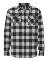 Independent Trading Co. EXP50F Flannel Shirt #color_Grey Heather/ Black