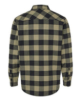 Independent Trading Co. EXP50F Flannel Shirt #color_Olive/ Black
