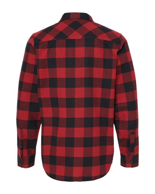 Independent Trading Co. EXP50F Flannel Shirt #color_Red/ Black