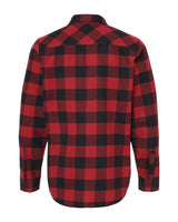 Independent Trading Co. EXP50F Flannel Shirt #color_Red/ Black