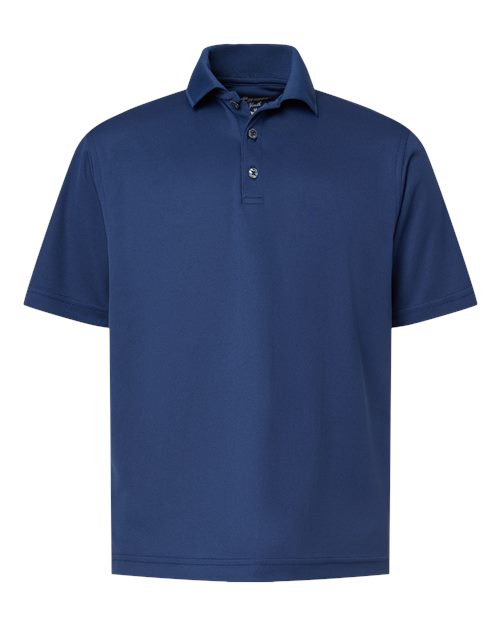 Paragon 108Y Youth Saratoga Performance Mini Mesh Polo #color_Navy