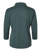 Paragon 120 Women's Lady Palm Three-Quarter Sleeve Polo #color_Carbon