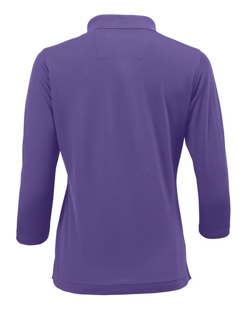 Paragon 120 Women's Lady Palm Three-Quarter Sleeve Polo #color_Grape