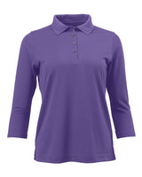 Paragon 120 Women's Lady Palm Three-Quarter Sleeve Polo #color_Grape