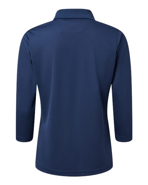Paragon 120 Women's Lady Palm Three-Quarter Sleeve Polo #color_Navy