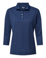 Paragon 120 Women's Lady Palm Three-Quarter Sleeve Polo #color_Navy