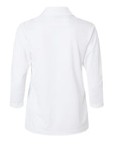 Paragon 120 Women's Lady Palm Three-Quarter Sleeve Polo #color_White