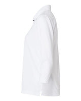 Paragon 120 Women's Lady Palm Three-Quarter Sleeve Polo #color_White