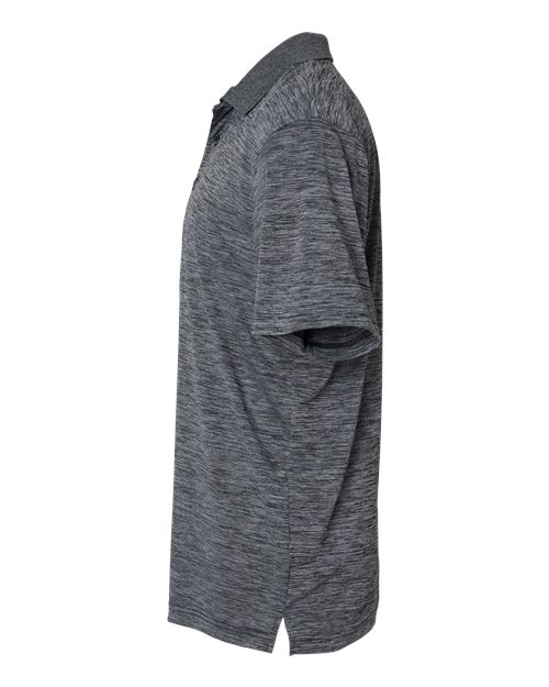 Paragon 130P Dakota Striated Heather Polo #color_Black Heather
