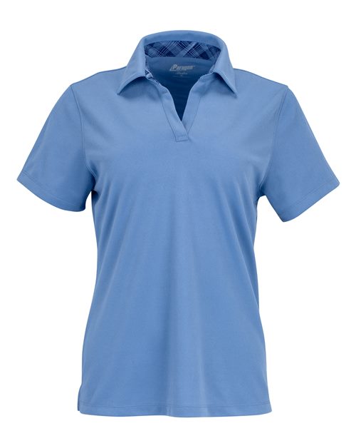 Paragon 151 Women's Memphis Sueded Polo #color_Light Blue