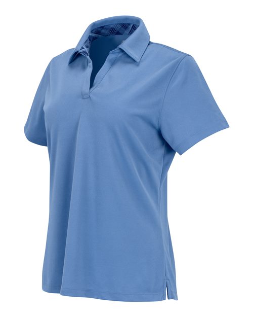 Paragon 151 Women's Memphis Sueded Polo #color_Light Blue