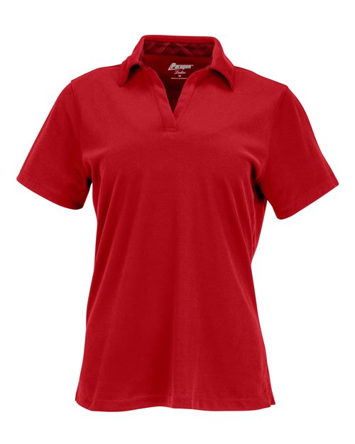 Paragon 151 Women's Memphis Sueded Polo #color_Red