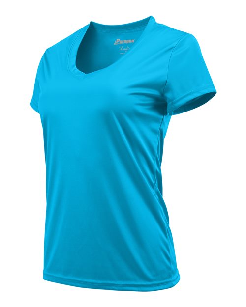 Paragon 203 Women's Vera V-Neck T-Shirt #color_Turquoise