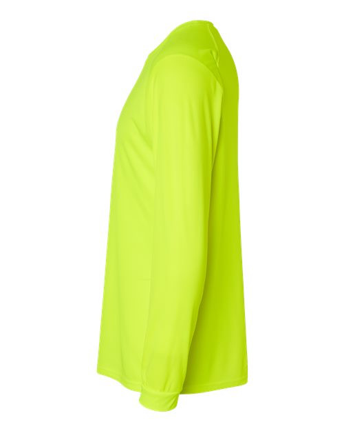 Paragon 210 Long Islander Performance Long Sleeve T-Shirt #color_Safety Green