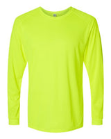 Paragon 210 Long Islander Performance Long Sleeve T-Shirt #color_Safety Green