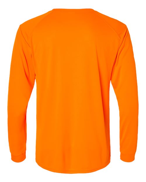 Paragon 210 Long Islander Performance Long Sleeve T-Shirt #color_Neon Orange