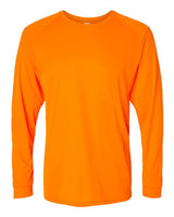 Paragon 210 Long Islander Performance Long Sleeve T-Shirt #color_Neon Orange