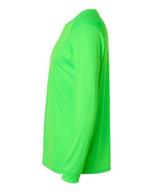Paragon 210 Long Islander Performance Long Sleeve T-Shirt #color_Neon Lime