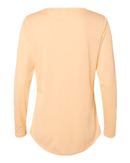 Paragon 214P Women's Long Islander Performance Long Sleeve T-Shirt #color_Peach