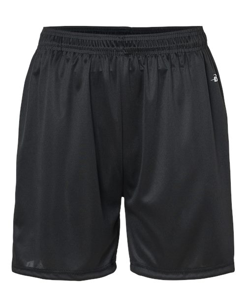 "Badger 4146 B-Core 5" Pocketed Shorts #color_Black"