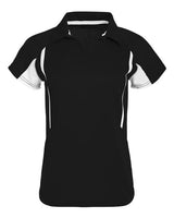 Holloway 222730 Ladies' Avenger Polo #color_BLACK/ WHITE
