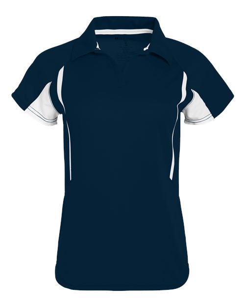 Holloway 222730 Ladies' Avenger Polo #color_NAVY/ WHITE