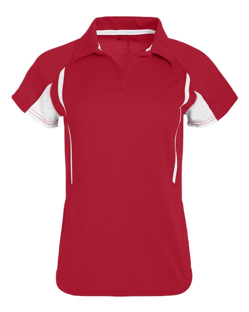 Holloway 222730 Ladies' Avenger Polo #color_SCARLET/ WHITE