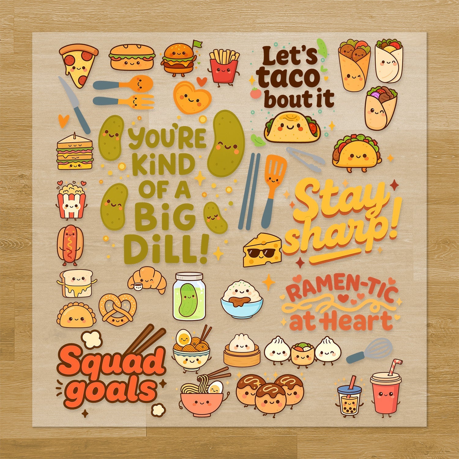 Savory Food with Faces Pressables Pack