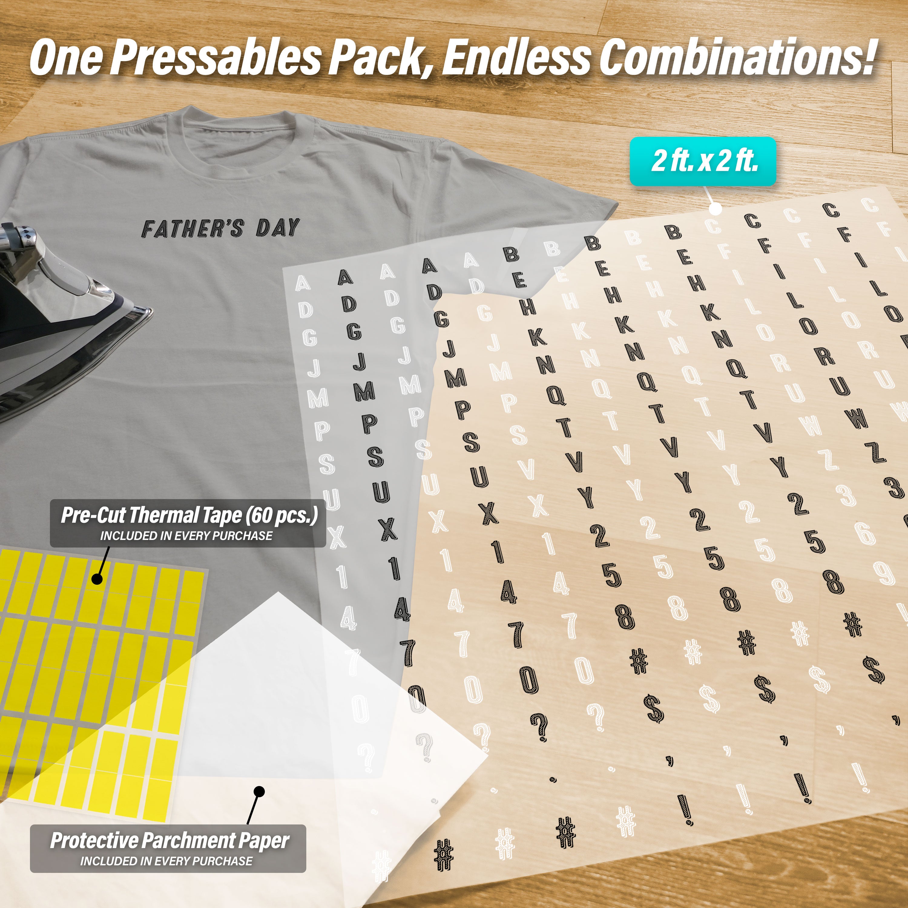 Father's Day Lettering Pressables Pack