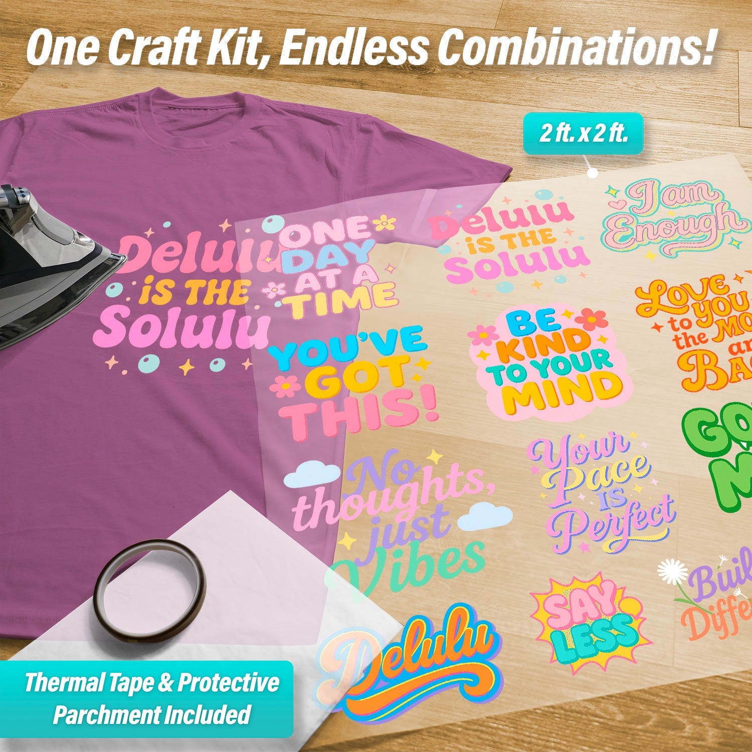 Trendy Sayings & Phrases Pressables Pack