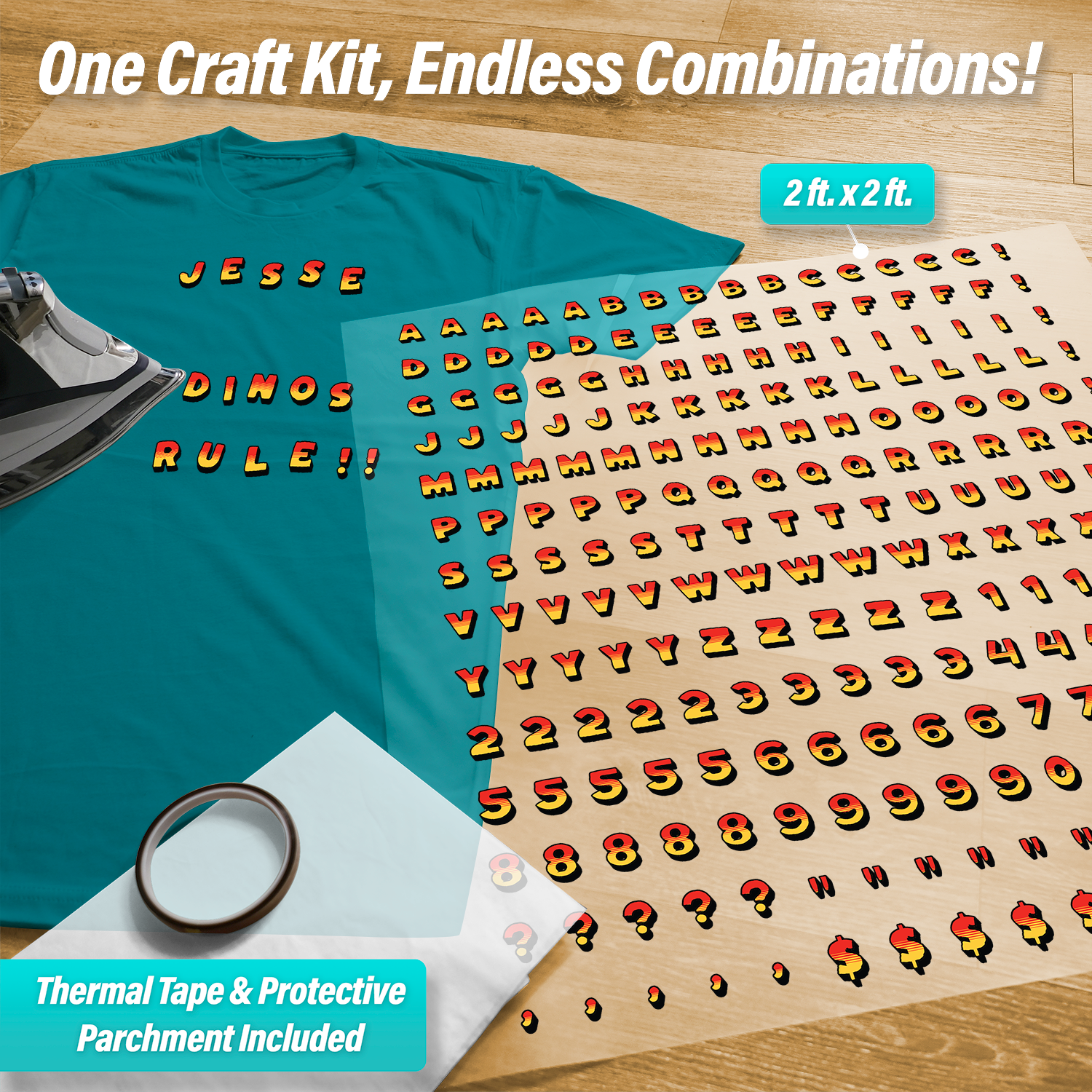 Dinosaurs Letters & Symbols Pressables Pack