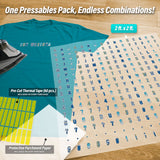 Weather Lettering Pressables Pack