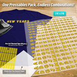 New Year's Lettering Pressables Pack