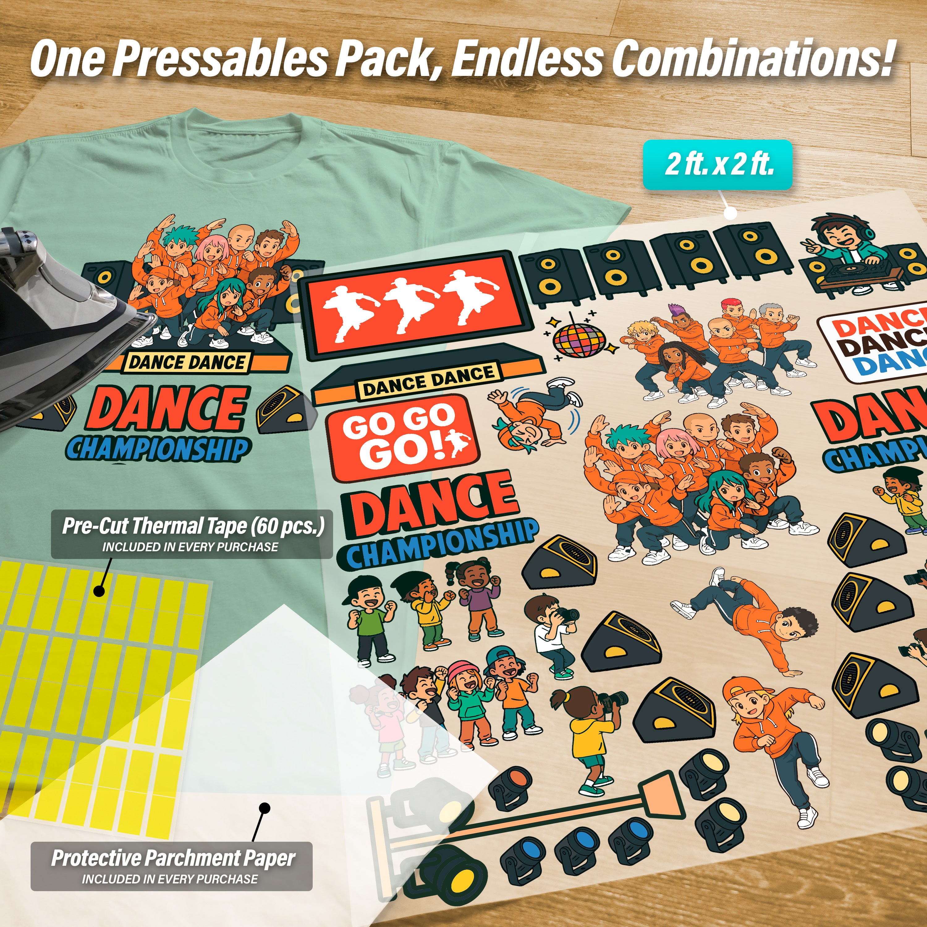 Build Your Own Dance Stage Pressables Pack