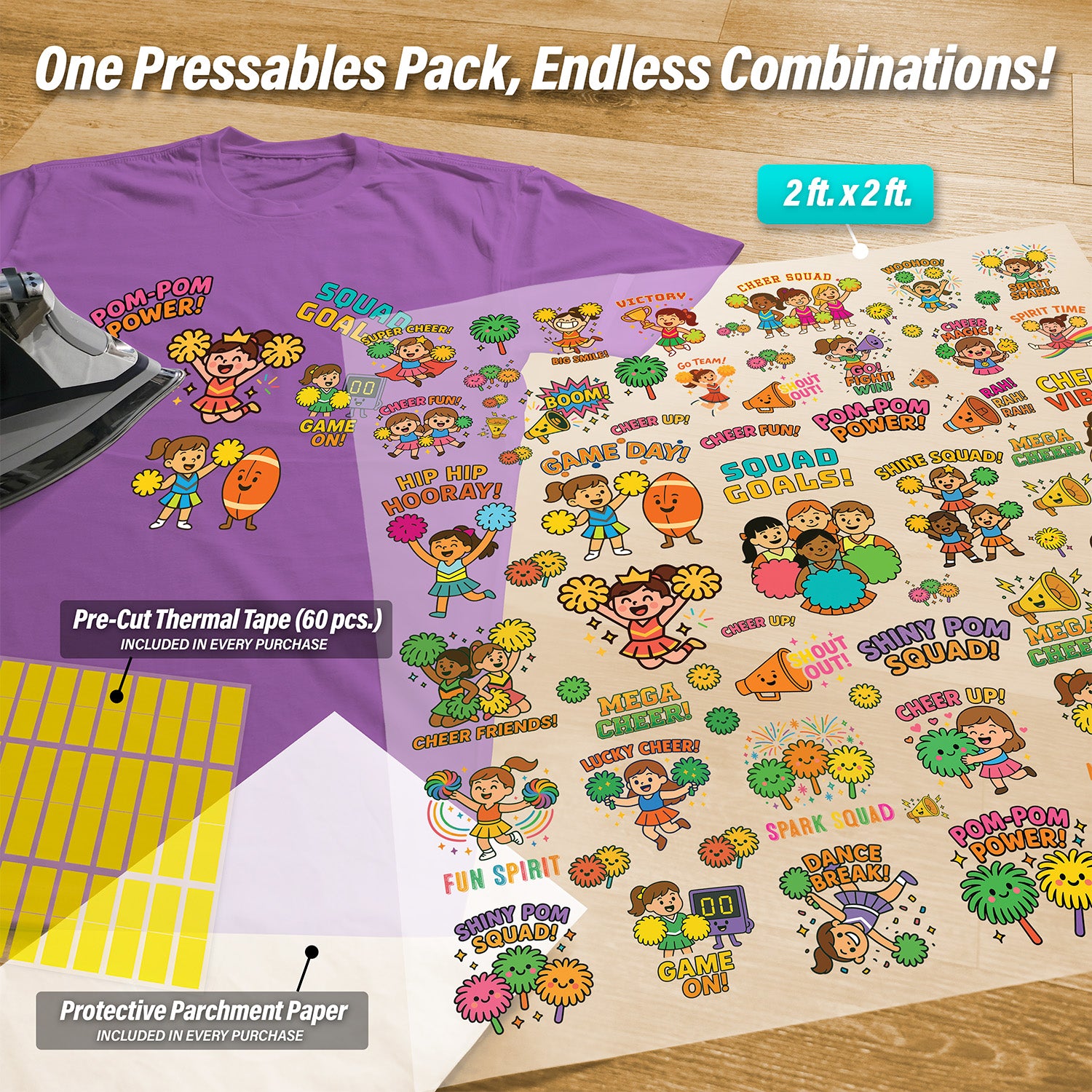 Cheerleading Pressables Pack