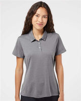 Adidas A241 Women's Heathered Polo - Ninja Transfers