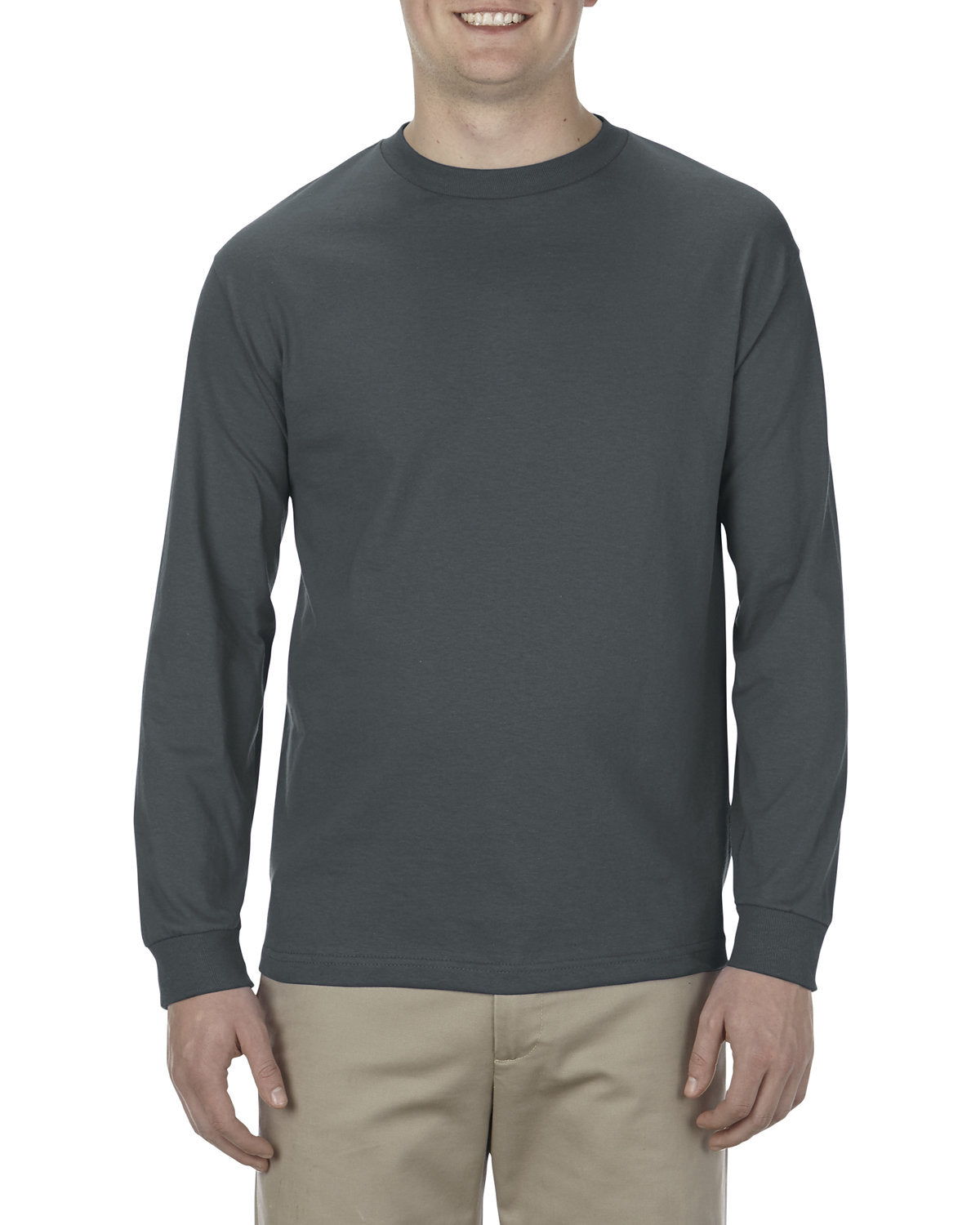 Alstyle AL1904 Adult 5.1 oz., 100% Soft Spun Cotton Long-Sleeve T-Shirt